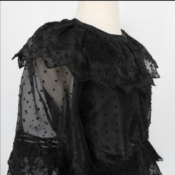 TOPSHOP NWT Sheer black top - Picture 9 of 12